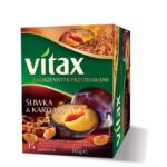 Herbata VITAX owocowo-ziołowa, śliwka i kardamon, 15 kopert