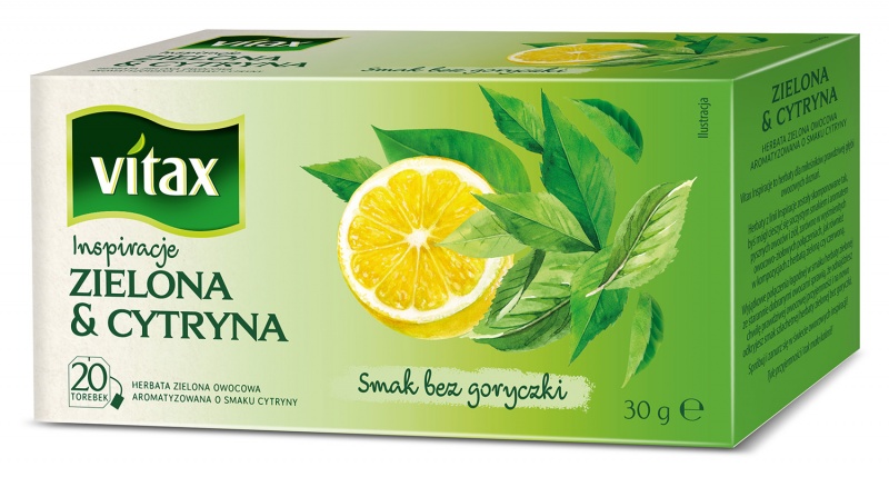 338507-220587-herbata_vitax_inspirations_zielona_z_cytryna-800w Herbata VITAX Inspirations, zielona z cytryną, 20 torebek - obrazek 1
