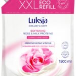 Kremowe mydło w płynie LUKSJA, róża, zapas 1500ml