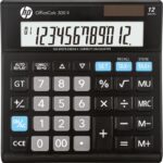 Kalkulator biurowy HP-OC 300 II/INT BX, 12-cyfr. wyświetlacz, 158x151x29mm, czarny