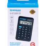 Kalkulator kieszonkowy DONAU TECH, CI-LC210NR, 8-cyfr. wyświetlacz, wym. 97x62x11 mm, czarny