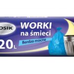 Worki na śmieci GROSIK, mocne, 120l, 20szt.,niebieskie