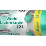 Worki łazienkowe GROSIK, łazienkowe, 12l, 48szt., zielone