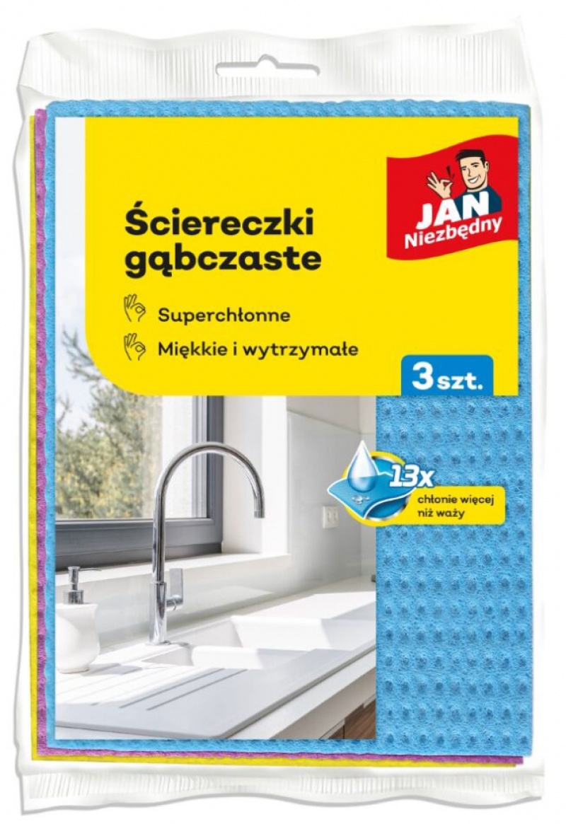 342577-366431-sciereczki_gabczaste_jan_niezbedny_3_szt_mix-800w Ściereczki gąbczaste JAN NIEZBĘDNY, 3 szt., mix - obrazek 1