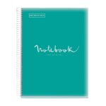 Kołozeszyt MIQUELRIUS NB-1 Emotions, PP, A4, w kratkę, 80 kart., 90g, turkusowy