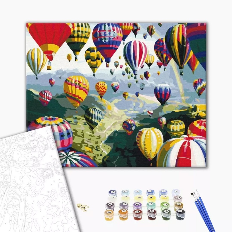 345092-370366-malowanie_po_numerach_brushme_40x50_cm_kolor-800w Malowanie po numerach BRUSHME, 40x50 cm, kolorowe balony, 1 szt. - obrazek 1