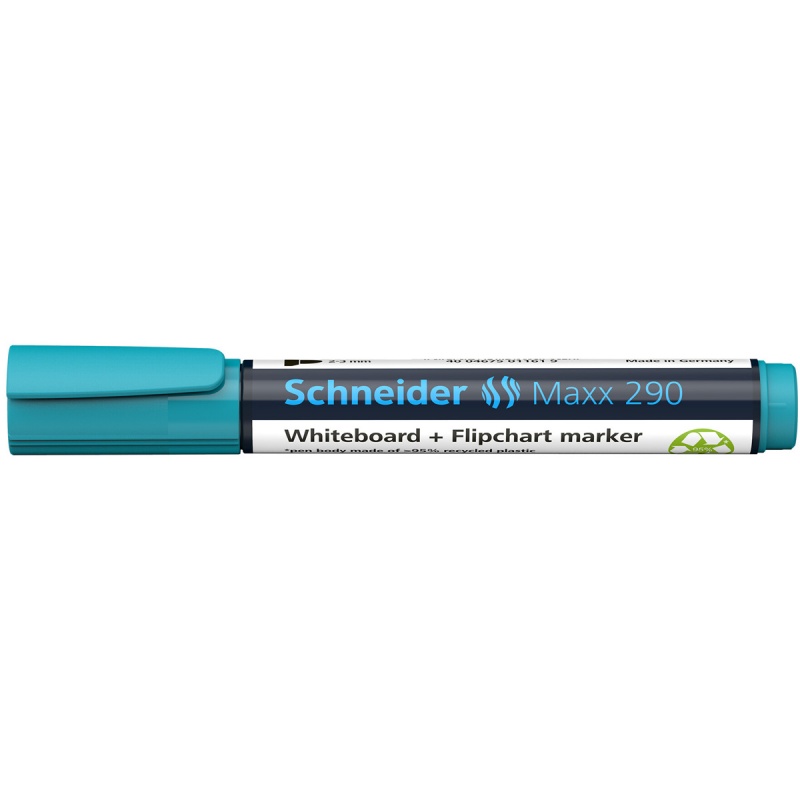 345206-370402-marker_do_tablic_schneider_maxx_290_okragly_-800w Marker do tablic SCHNEIDER Maxx 290, okrągły, 2-3mm, turkusowy (opakowanie 10 szt.) - obrazek 1