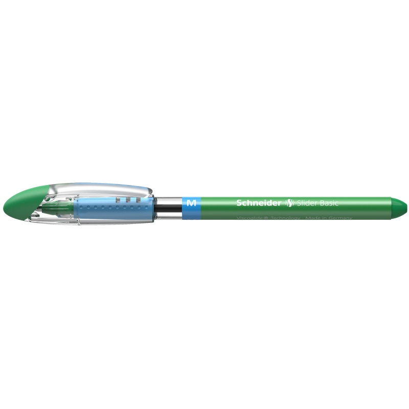 347019-23752-dlugopis_schneider_slider_basic_m_zielony-800w Długopis SCHNEIDER Slider Basic, M, zielony (opakowanie 10 szt.) - obrazek 1