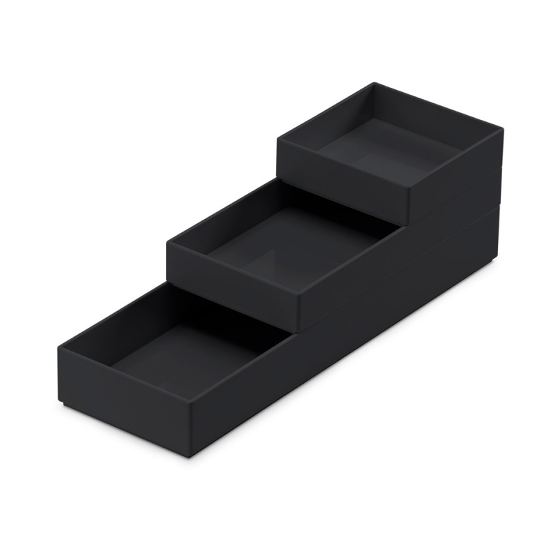 347831-371205-zestaw_pojemnikow_moxom_modular_tray_250x80x-800w Zestaw pojemników MOXOM Modular Tray, 250x80x55mm, 3 szt., czarny - obrazek 1