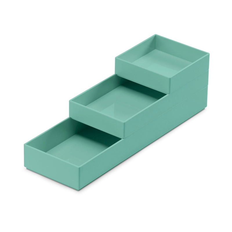 347832-371206-zestaw_pojemnikow_moxom_modular_tray_250x80x-800w Zestaw pojemników MOXOM Modular Tray, 250x80x55mm, 3 szt., turkusowy - obrazek 1