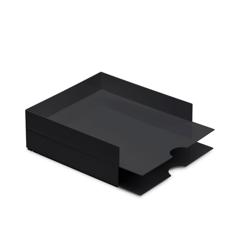 347841-371213-zestaw_pojemnikow_moxom_modular_letter_tray_-800w Zestaw szufladek na biurko MOXOM Modular Letter Tray, 320x260x60mm, 2 szt., czarny - obrazek 1