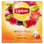 Herbata LIPTON, piramidki, czarna, owoce leśne, 20 szt.