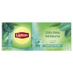 Herbata LIPTON zielona, z nutą mięty, 20 torebek