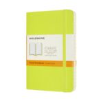 Notes MOLESKINE Classic P (9x14cm), w linie, miękka oprawa, 192 strony, lemon green