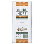 Torebki spożywcze SARANTIS, HDPE, 14x4x32cm, 1000 szt., transparentne