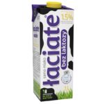 Mleko ŁACIATE, bez laktozy 1,5%, 1 l (opakowanie 12 szt.)