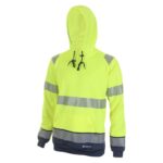 Bluza ostrzegawcza z kapturem BEESWIFT, rozm. L, żółto/granatowa