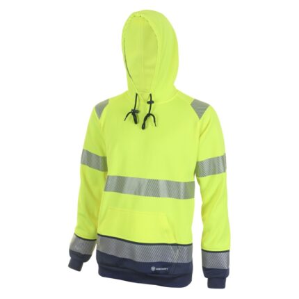 Bluza ostrzegawcza z kapturem BEESWIFT, rozm. L, żółto/granatowa