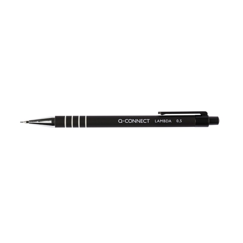 357909-17176-olowek_automatyczny_q_connect_lambda_0_5mm_cz-800w Ołówek automatyczny Q-CONNECT Lambda 0,5mm, czarny - obrazek 1