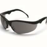 Okulary ochronne MCR Klondike Plus, szare soczewki, czarne oprawki
