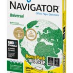 Papier ksero NAVIGATOR UNIVERSAL FSC, A4, klasa A, 80 gsm, 550 ark (pakiet 5 opakowań)