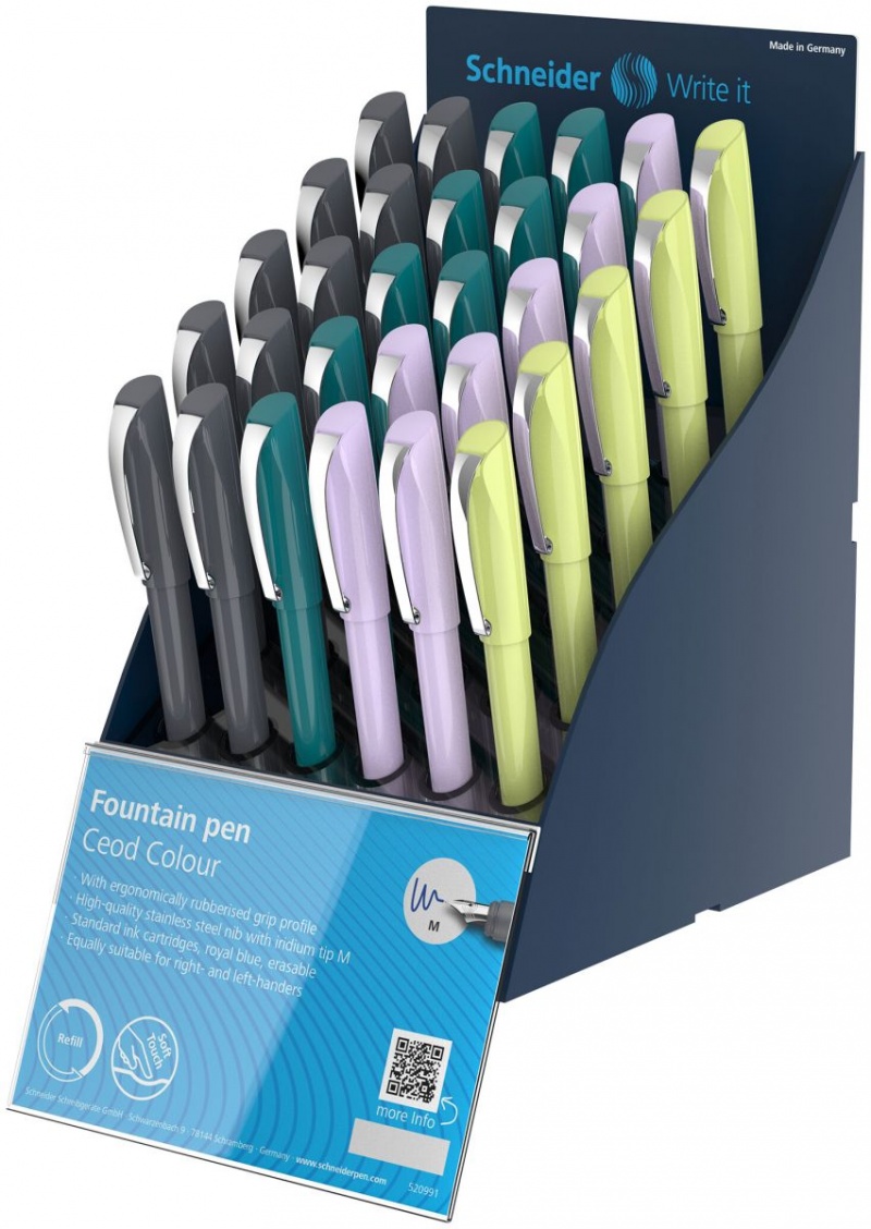361589-383058-sis_display_pior_wiecznych_schneider_ceod_co-800w SIS Display piór wiecznych SCHNEIDER Ceod Colour, M, 30 szt., mix kolorów - obrazek 1