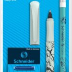 Pióro kulkowe SCHNEIDER Easy Set, wymazywacz, 6 nabojów, blister, mix kolorów