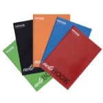 Brulion OFFICE PRODUCTS, A4, w kratkę, 96 kart., mix kolorów (opakowanie 5 szt.)