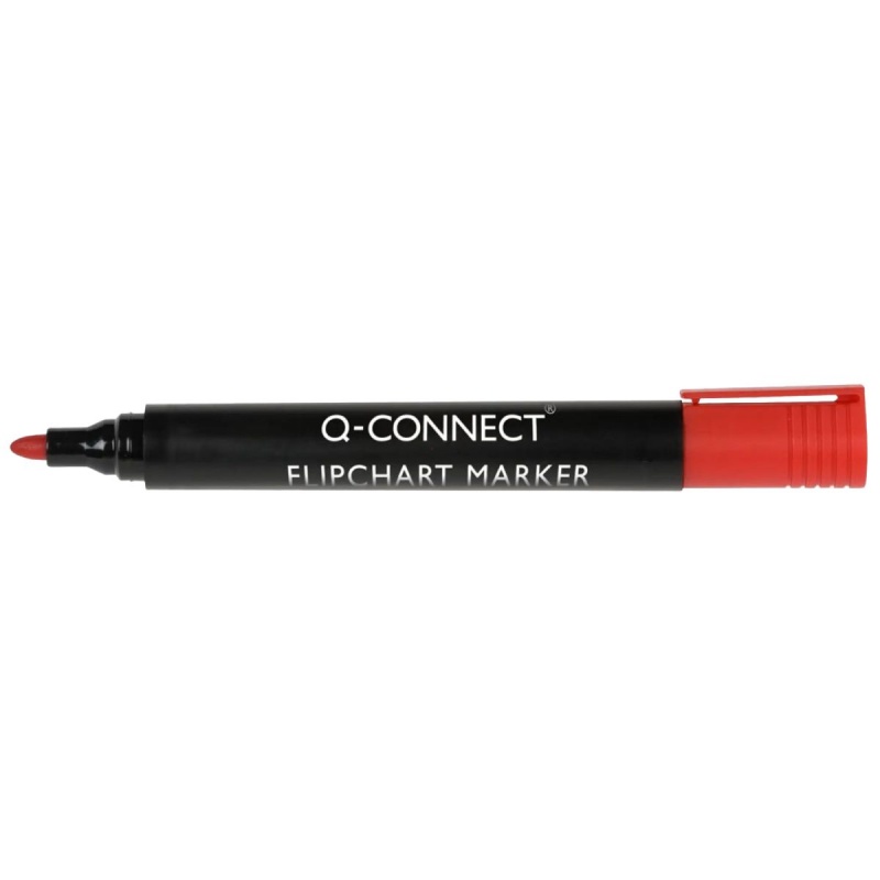 362970-383780-marker_do_flipchartow_q_connect_okragly_czer-800w Marker do flipchartów Q-CONNECT, okrągły, czerwony - obrazek 1