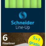 Cienkopis SCHNEIDER LINE-UP PASTEL, 0,4mm, 6 szt, pudełko z zawieszką, mix kolorów