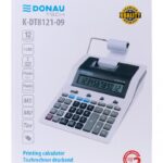 Kalkulator drukujący DONAU TECH, CI-CX123N, 12-cyfr. wyświetlacz, wym. 267x202x77 mm, biały
