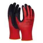Rękawice DONAU SAFETY Super Latex, kat. II, rozm. 7, czerwone (pakiet 12 opakowań)