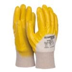 Rękawice DONAU SAFETY Nitrile 02, kat. II, rozm. 7, żółte (pakiet 12 opakowań)