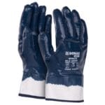 Rękawice DONAU SAFETY Nitrile 03, kat. II, rozm. 8, granatowe (pakiet 12 opakowań)
