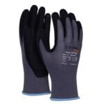 Rękawice DONAU SAFETY Flex-Dotted, kat. II, rozm. 9, szare (pakiet 12 opakowań)