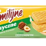 Wafle Familijne JUTRZENKA, 180 g, orzechowe (opakowanie 24 szt.)