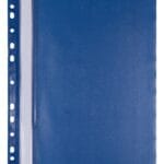 Skoroszyt OFFICE PRODUCTS, PP, A4, miękki, 100/170mikr., wpinany, granatowy (opakowanie 25 szt.)