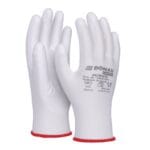 Rękawice DONAU SAFETY PU White, kat. II, rozm. 6, białe (pakiet 12 opakowań)