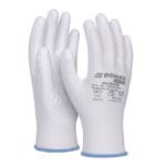 Rękawice DONAU SAFETY PU White, kat. II, rozm. 9, białe (pakiet 12 opakowań)