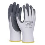 Rękawice DONAU SAFETY Nitrile 01, kat. II, rozm. 8, szare (pakiet 12 opakowań)