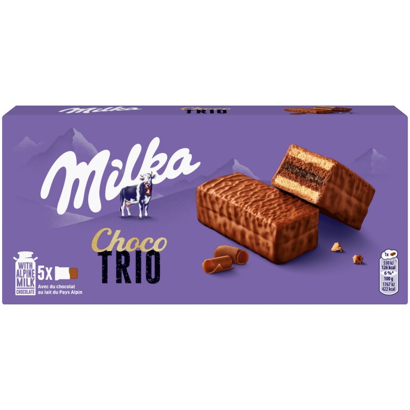 365066-385471-ciastka_milka_choco_trio_150g-800w Ciastka MILKA Choco Trio, 150g (opakowanie 12 szt.) - obrazek 1
