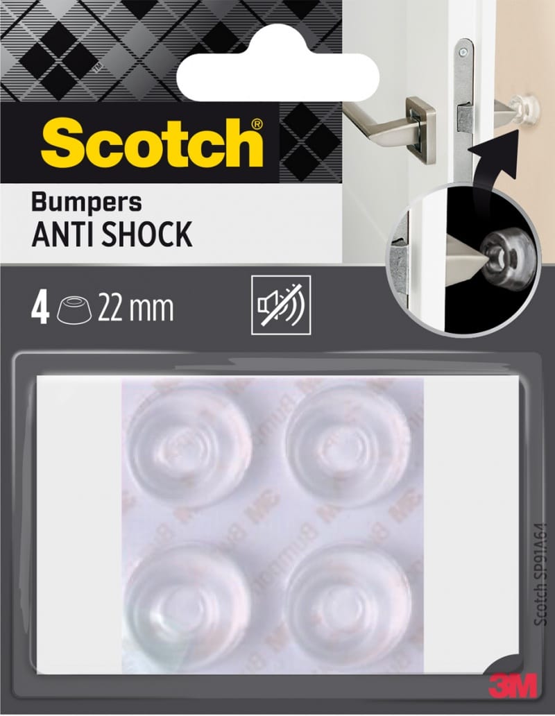 365763-386418-odbojniki_wygluszajace_scotch_samoprzylepne_-800w Odbojniki wygłuszające SCOTCH, samoprzylepne, okrągłe, 22mm, 4 szt., przezroczyste - obrazek 1