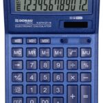 Kalkulator biurowy DONAU TECH, CI-SDC444XRNVE, 12-cyfr. wyświetlacz, wym. 190x143x40 mm, granatowy