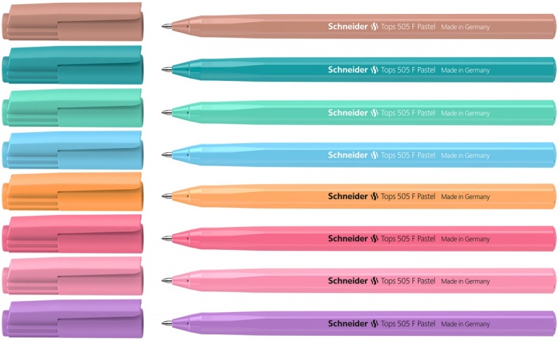 365931-386404-dlugopis_schneider_tops_505_f_1_szt_mix_kolo-800w Długopis SCHNEIDER Tops 505, F, 1 szt., mix kolorów pastelowych (opakowanie 50 szt.) - obrazek 1