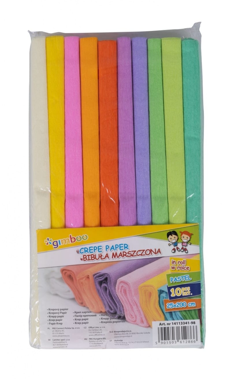 366092-211127-bibula_marszczona_gimboo_pastel_w_rolce_25x2-800w Bibuła marszczona GIMBOO Pastel, w rolce, 25x200cm, 10szt., mix kolorów - obrazek 1
