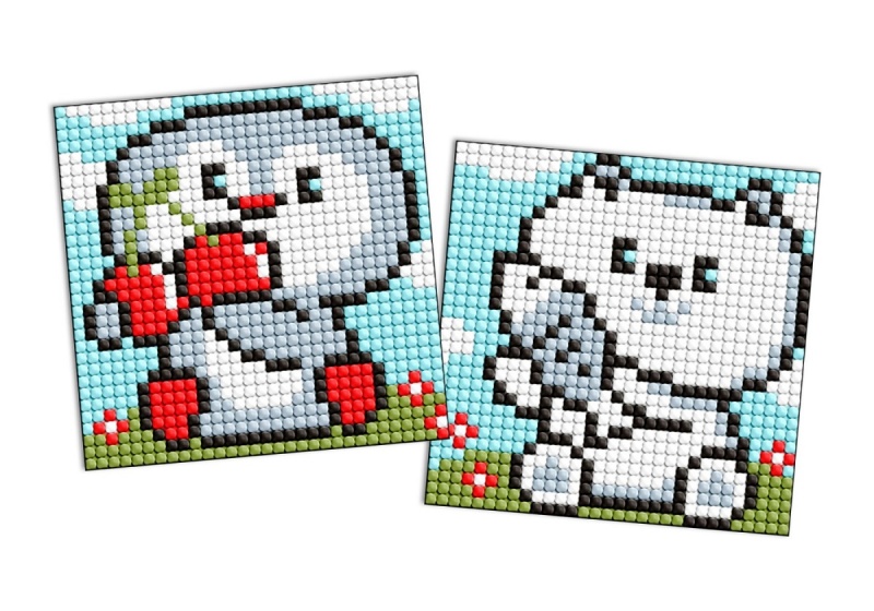 367276-387123-diamentowa_mozaika_na_magnesie_ideyka_9x9_cm-800w Diamentowa mozaika na magnesie IDEYKA, 9x9 cm, kids, pingwin i niedźwiadek, 2 szt. - obrazek 1