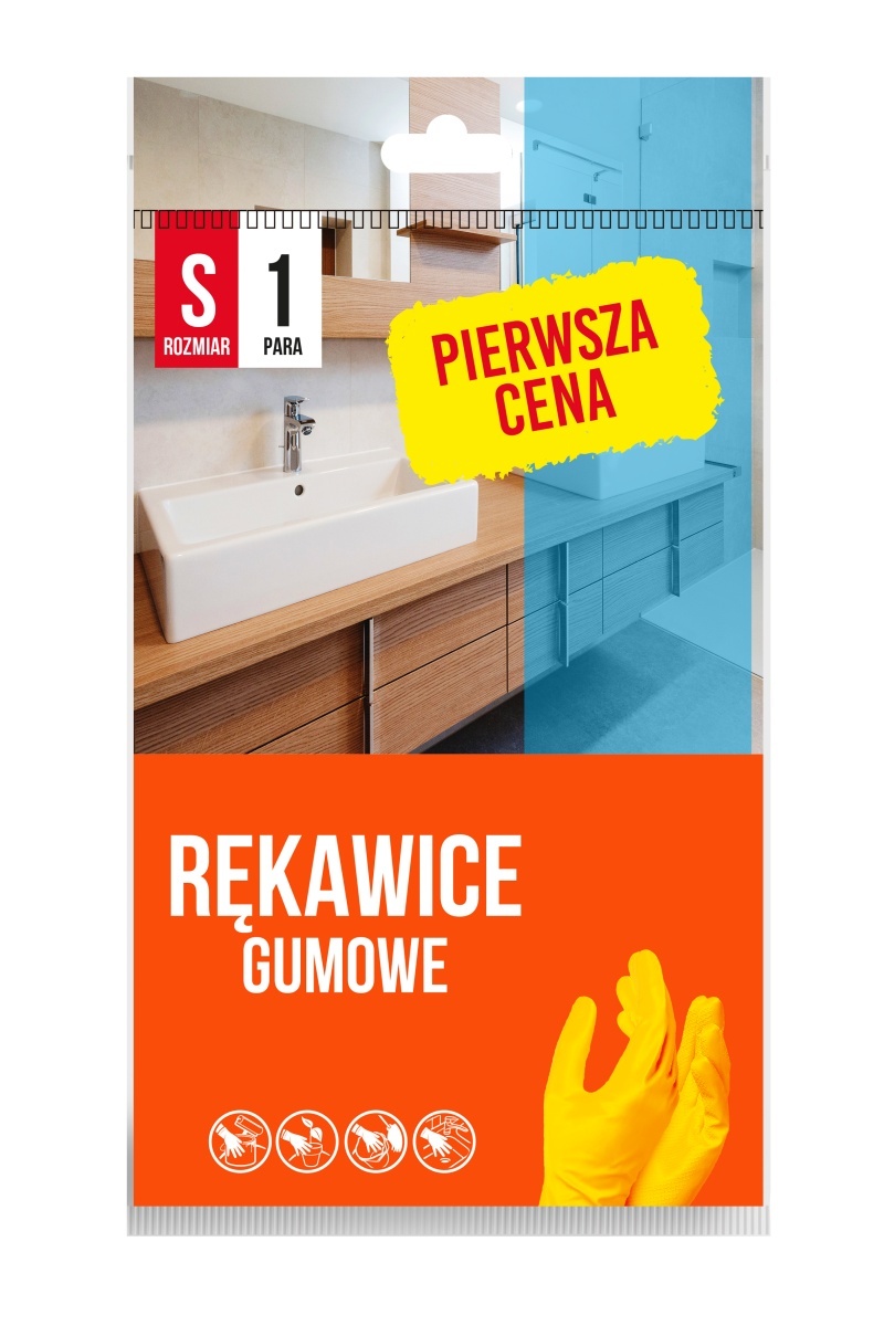 367306-231008-rekawice_gumowe_pierwsza_cena_rozmiar_s_1_pa-800w Rękawice gumowe PIERWSZA CENA, rozmiar S, 1 para, żółte - obrazek 1
