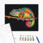 Malowanie po numerach BRUSHME, 40x50 cm, tęczowy kameleon, 1 szt., w pudełku