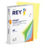 Papier ksero REY ADAGIO, A4, 80gsm, 49 żółty kanarkowy pastel *RYADA080X423 R200, 500 ark. (pakiet 5 opakowań)