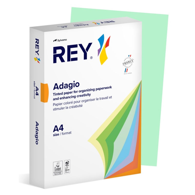 368401-350617-papier_ksero_rey_adagio_a4_80gsm_09_zielony_-800w Papier ksero REY ADAGIO, A4, 80gsm, 09 zielony pastel *RYADA080X432 R200, 500 ark. (pakiet 5 opakowań) - obrazek 1